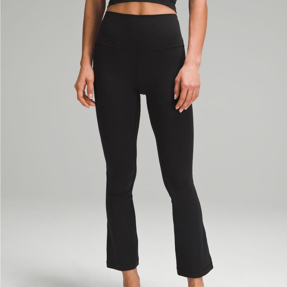 Align High-Rise Mini-Flare Pant Extra Short , black, excellent condition